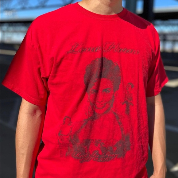 Red Lena Horne Graphic Tee - Picture 2 of 3